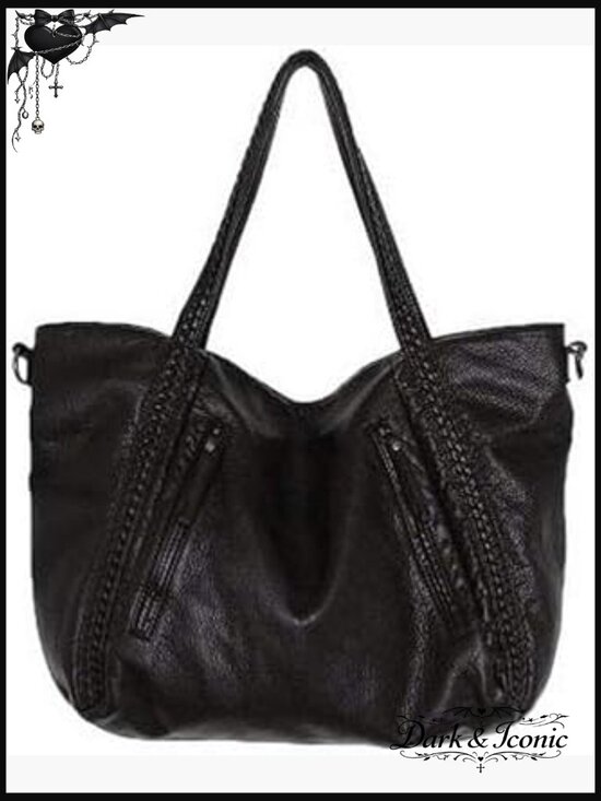 Handbags - Large Slouchy Hobo Tote Bag Oversized Shoulder Handbag Multi-Pockets